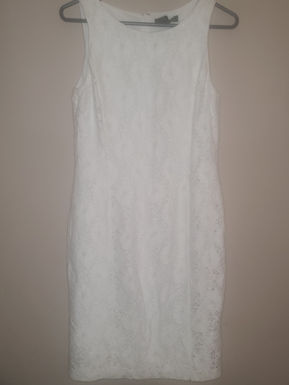 Lauren Ralph Lauren NWT Womens Sheath Dress Floral Lace Elegant Summer White Sz6